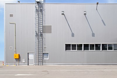 External industrial warehouse shot