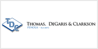 Thomas DeGaris and Clarkson agency logo